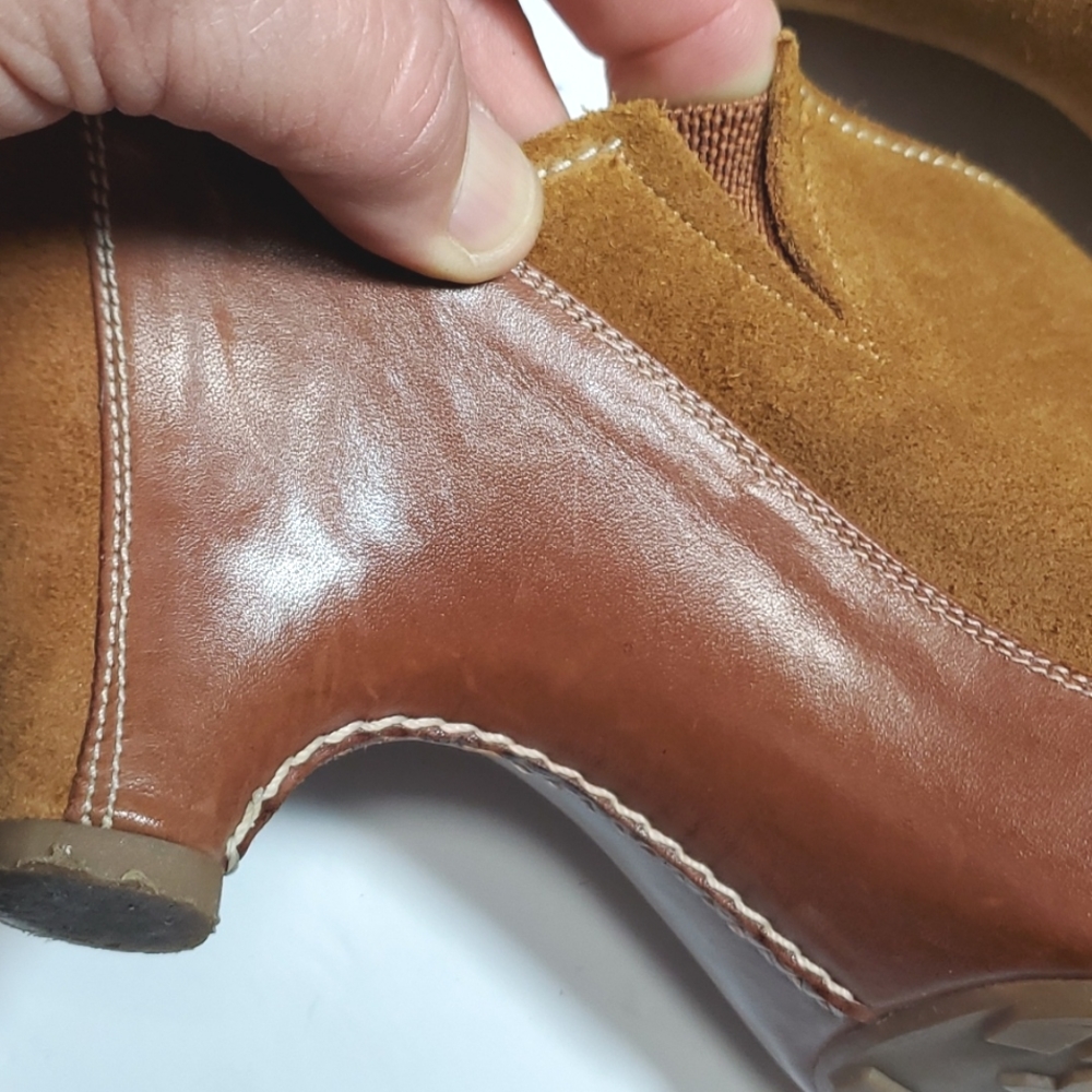 COLEHAAN SANDAL WITH CLOSED TOE SIZE 8 1/2 CARAMEL COLOR GOOD CONDITION - Picture 11 of 16